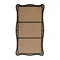 Streamlined Curved Floor Mirror – Black Frame Back View